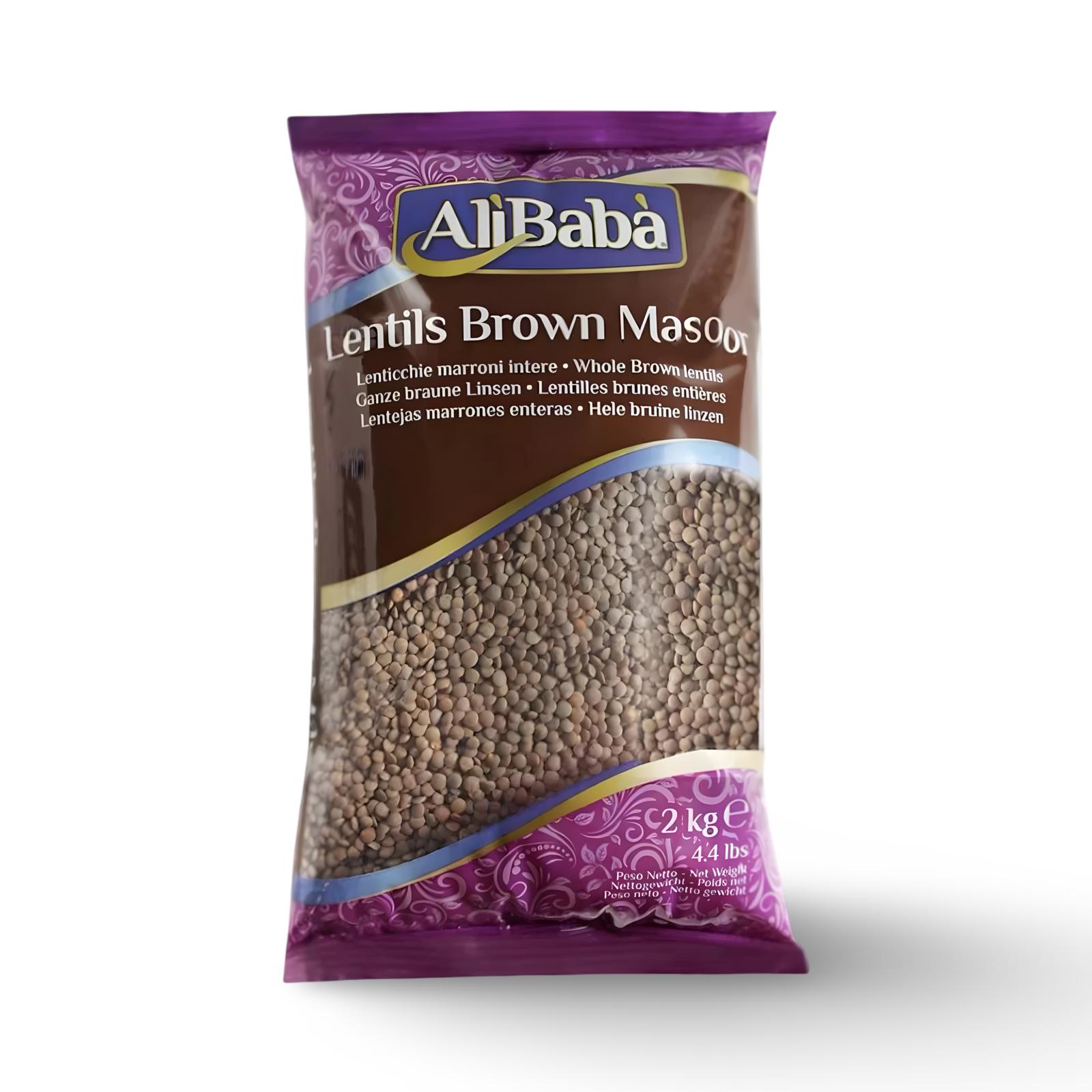 Ganze braune Linsen – Alibaba (braune Masoor-Linsen)